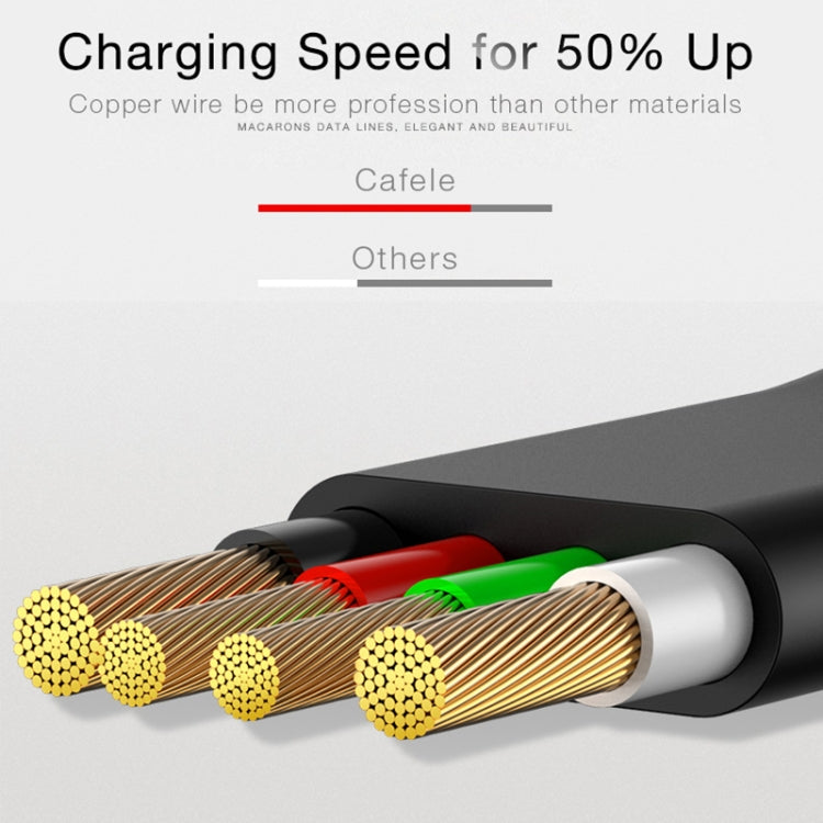 CAFELE 3 In 1 8 Pin + Type-C / USB-C + Micro USB Multi-function Scalable Charging Cable, Length: 1m (Red) - Multifunction Cable by CAFELE | Online Shopping UK | buy2fix