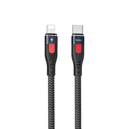 REMAX RC-188i Lesu Pro 1m PD20W Type-C to 8 Pin Aluminum Alloy Braid Fast Charging Data Cable(Black) - Normal Style Cable by REMAX | Online Shopping UK | buy2fix