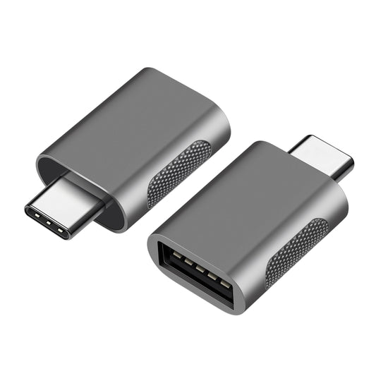 2 PCS SBT-158 USB-C / Type-C Male to USB 3.0 Female Zinc Alloy Adapter(Gold) by buy2fix