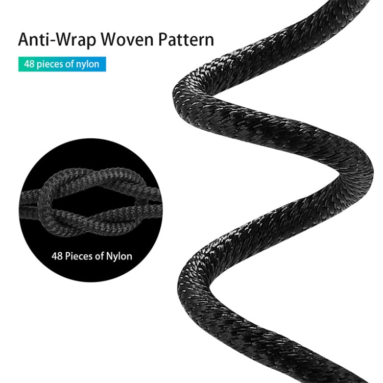 M11 5A USB to 8 Pin Nylon Braided Magnetic Data Cable, Cable Length: 1m (Blue) by buy2fix