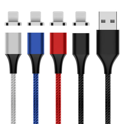 M11 5A USB to 8 Pin Nylon Braided Magnetic Data Cable, Cable Length: 2m (Blue) by buy2fix