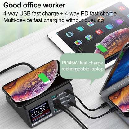 X9D 110W Multi-ports Smart Charger Station + Wireless Charger AC100-240V, UK Plug (Black) - Multifunction Charger by buy2fix | Online Shopping UK | buy2fix