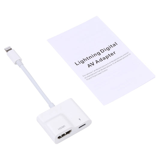 8 Pin to HDMI Digital AV Converter(White) by buy2fix