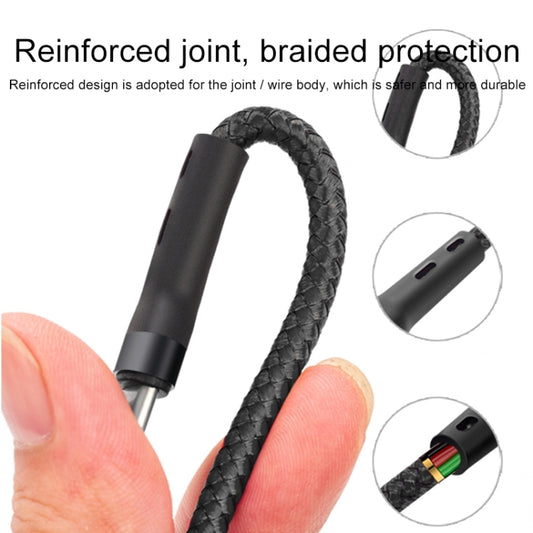 100W 6A Type-C to 8 Pin+Type-C+Micro USB Charging Data Cable, 1.3m(Black) by buy2fix