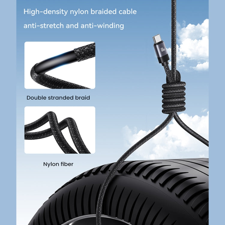 USAMS US-SJ704 Type-C to Type-C 60W Fast Charge Magnetic Data Cable, Length: 1m (Tarnish) - USB-C & Type-C Cable by USAMS | Online Shopping UK | buy2fix