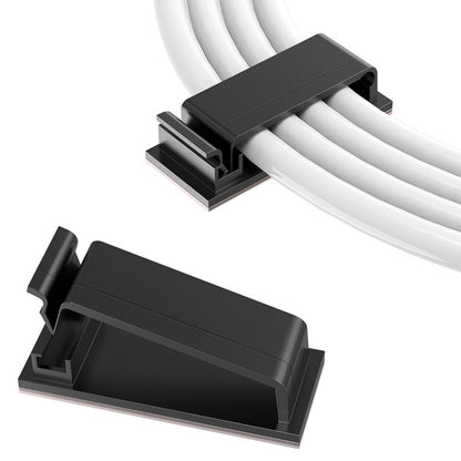 HG2613 20 PCS Desktop Data Cable Organizer Fixing Clip (White) by buy2fix