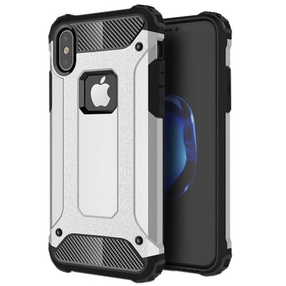For iPhone X / XS Magic Armor TPU + PC Combination Case(Silver) by buy2fix