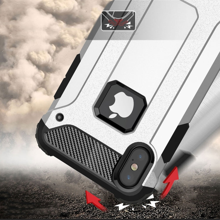 For iPhone X / XS Magic Armor TPU + PC Combination Case(Red) by buy2fix
