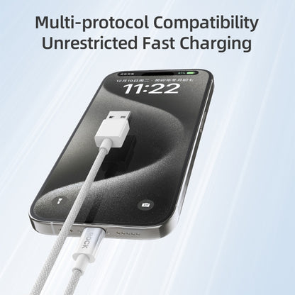 ROCK Z20 1m 6A USB to USB-C / Type-C Fast Charging Data Cable - USB-C & Type-C Cable by ROCK | Online Shopping UK | buy2fix