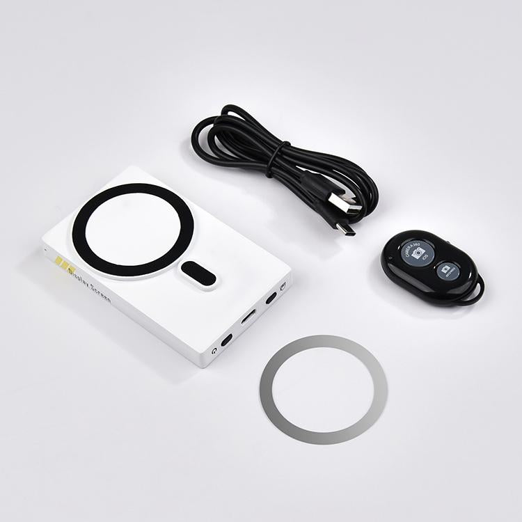 YELANGU TP01 Mobile Phone Selfie Wireless Same Screen Player Smartphone Magnetic Rear Selfie Monitor Screen (White) - Others Accessories by YELANGU | Online Shopping UK | buy2fix