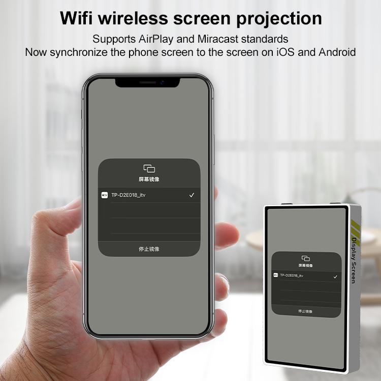 YELANGU TP01 Mobile Phone Selfie Wireless Same Screen Player Smartphone Magnetic Rear Selfie Monitor Screen (White) - Others Accessories by YELANGU | Online Shopping UK | buy2fix