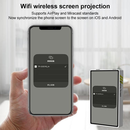 YELANGU TP01 Mobile Phone Selfie Wireless Same Screen Player Smartphone Magnetic Rear Selfie Monitor Screen (White) - Others Accessories by YELANGU | Online Shopping UK | buy2fix
