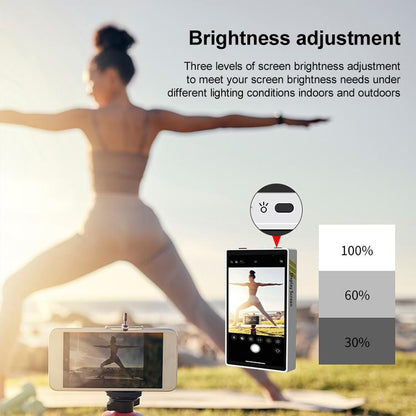 YELANGU TP01 Mobile Phone Selfie Wireless Same Screen Player Smartphone Magnetic Rear Selfie Monitor Screen (White) - Others Accessories by YELANGU | Online Shopping UK | buy2fix