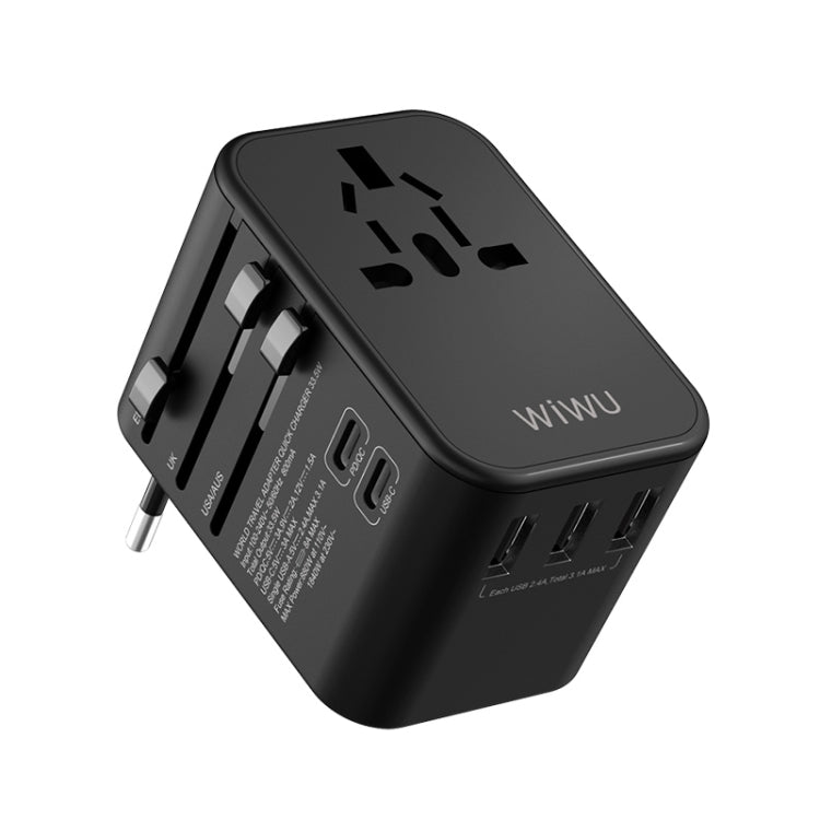 WIWU UA303 Multi-function Universal Travel Charger Power Adapter (Black) - USB Charger by WIWU | Online Shopping UK | buy2fix