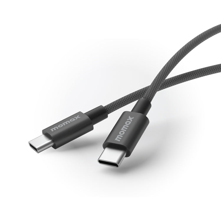 MOMAX DC29 50cm USB-C / Type-C to USB-C / Type-C 60W Braided Data Sync Charge Cable (Black) - USB-C & Type-C Cable by MOMAX | Online Shopping UK | buy2fix