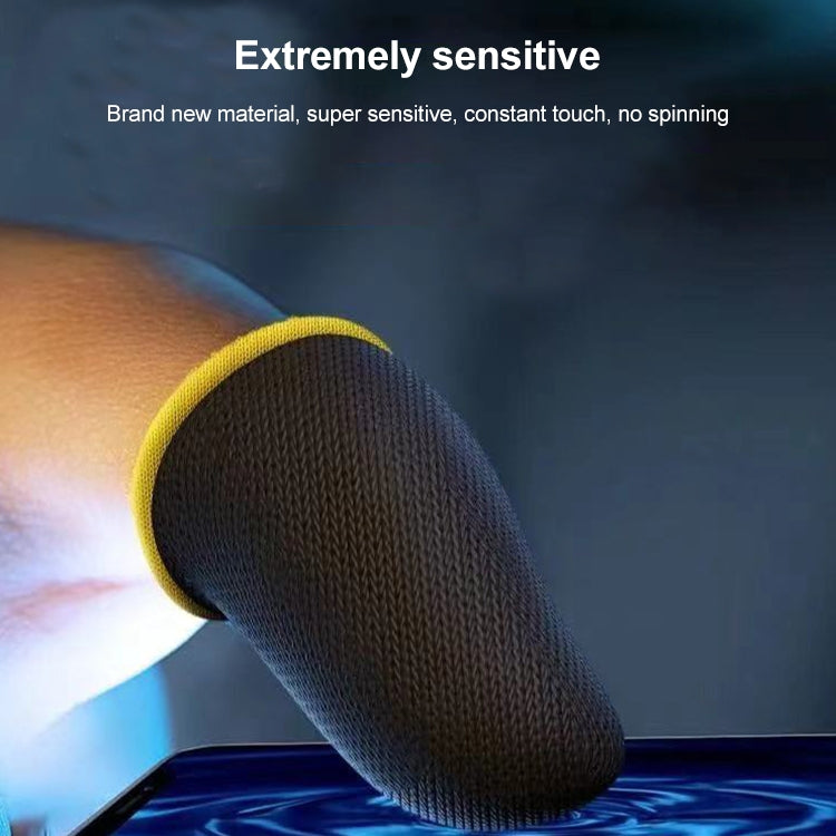 1 Pair Carbon Fiber Touchscreen Anti-slip Anti-sweat Gaming Finger Cover for Thumb / Index Finger (Grey) - Gaming Finger Sleeves by buy2fix | Online Shopping UK | buy2fix