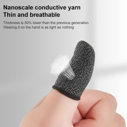 1 Pair Carbon Fiber Touchscreen Anti-slip Anti-sweat Gaming Finger Cover for Thumb / Index Finger (Grey) - Gaming Finger Sleeves by buy2fix | Online Shopping UK | buy2fix