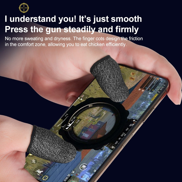 1 Pair Carbon Fiber Touchscreen Anti-slip Anti-sweat Gaming Finger Cover for Thumb / Index Finger (Blue) - Gaming Finger Sleeves by buy2fix | Online Shopping UK | buy2fix