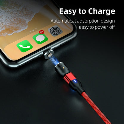 2m 3A Output USB to 8 Pin 540 Degree Rotating Magnetic Data Sync Charging Cable(Red) - Charging Cable & Head by buy2fix | Online Shopping UK | buy2fix