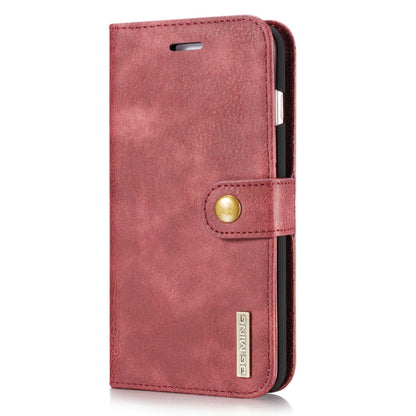 DG.MING for iPhone 8 Plus & iPhone 7 Plus Crazy Horse Texture Horizontal Flip Detachable Magnetic Protective Case with Holder & Card Slots & Wallet(Red) by DG.MING