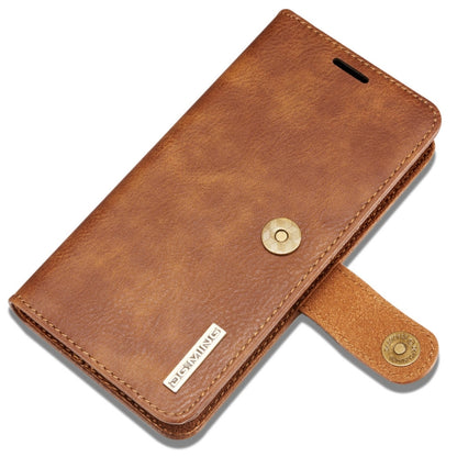 DG.MING for iPhone 8 Plus & iPhone 7 Plus Crazy Horse Texture Horizontal Flip Detachable Magnetic Protective Case with Holder & Card Slots & Wallet(Brown) by DG.MING