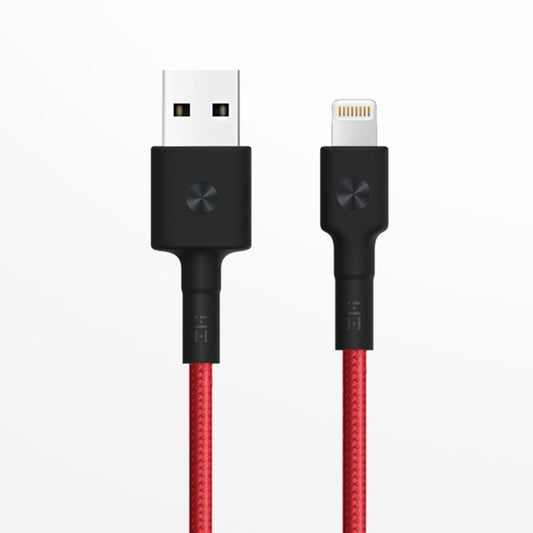 Original Xiaomi youpin ZMI MFI Certificated Braided 1m ZMI 8 Pin to USB Data Cable Charge Cord(Red) - MFI Cable by Xiaomi | Online Shopping UK | buy2fix