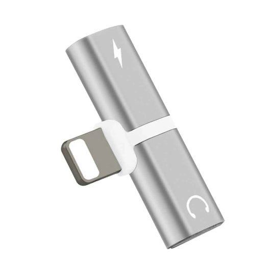 2 in 1 8 Pin 5V 1A Listen Call Audio Converter Earphone Adapter(Silver) by buy2fix