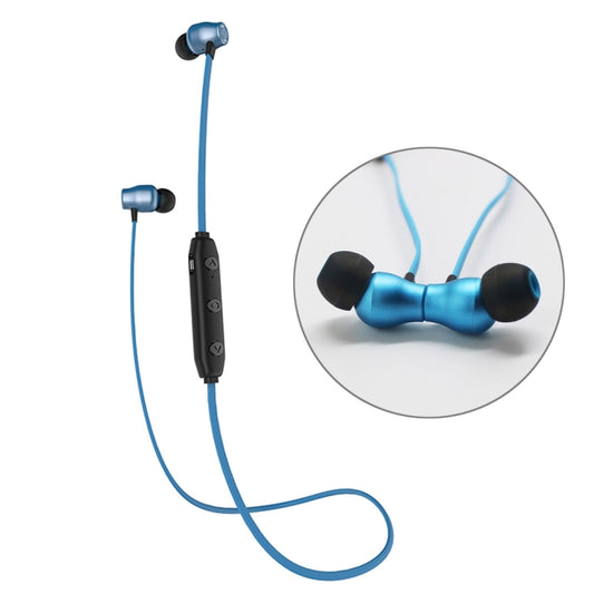 XRM-X5 Sports IPX4 Waterproof Magnetic Earbuds Wireless Bluetooth V4.1 Stereo In-ear Headset, For iPhone, Samsung, Huawei, Xiaomi, HTC and Other Smartphones(Blue) by buy2fix