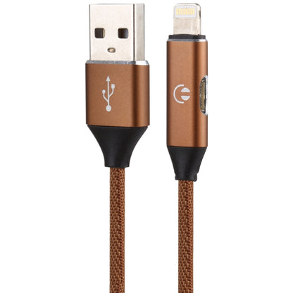 Multifunction 1m 3A 8 Pin Male & 8 Pin Female to USB Nylon Braided Data Sync Charging Audio Cable(Brown) - Multifunction Cable by buy2fix | Online Shopping UK | buy2fix