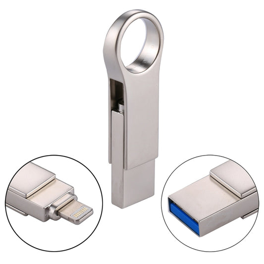 RQW-10D 2 in 1 USB 2.0 & 8 Pin 128GB Flash Drive by buy2fix