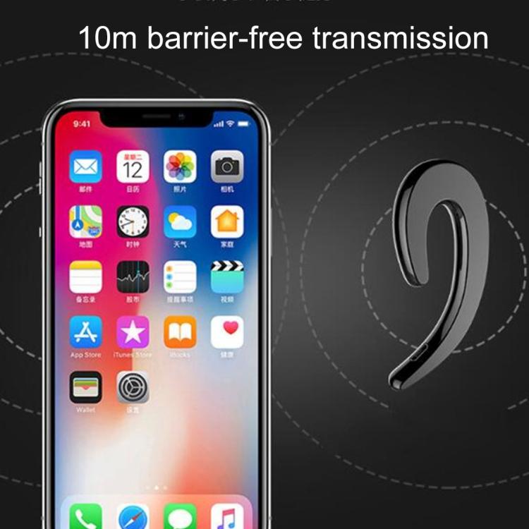 B18 Bone Conduction Bluetooth V4.1 Sports Headphone Earhook Headset, For iPhone, Samsung, Huawei, Xiaomi, HTC and Other Smart Phones or Other Bluetooth Audio Devices(Black) by buy2fix