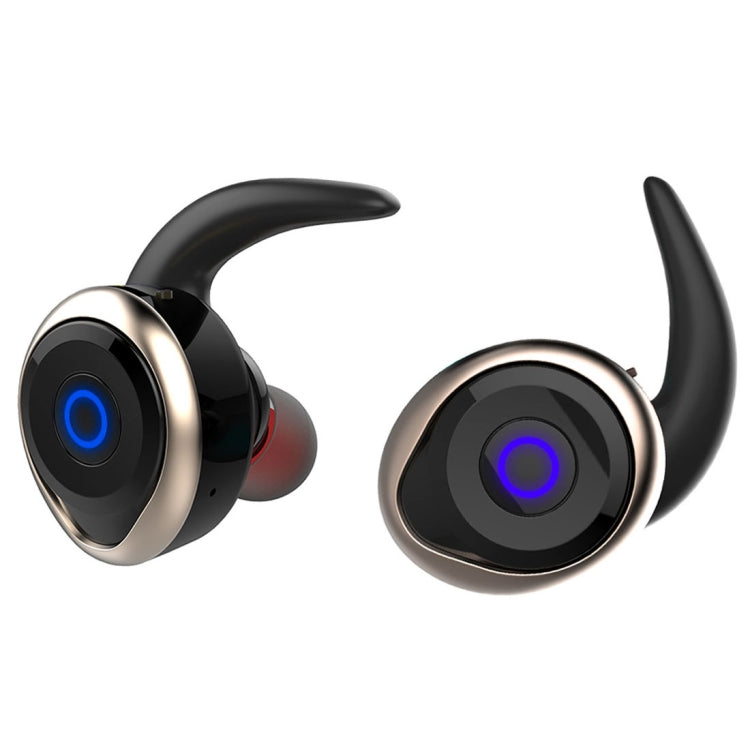 AWEI T1 Sports Headset IPX4 Waterproof Wireless Bluetooth V4.2 Stereo Earphone, Support TWS(Gold) - TWS Earphone by awei | Online Shopping UK | buy2fix