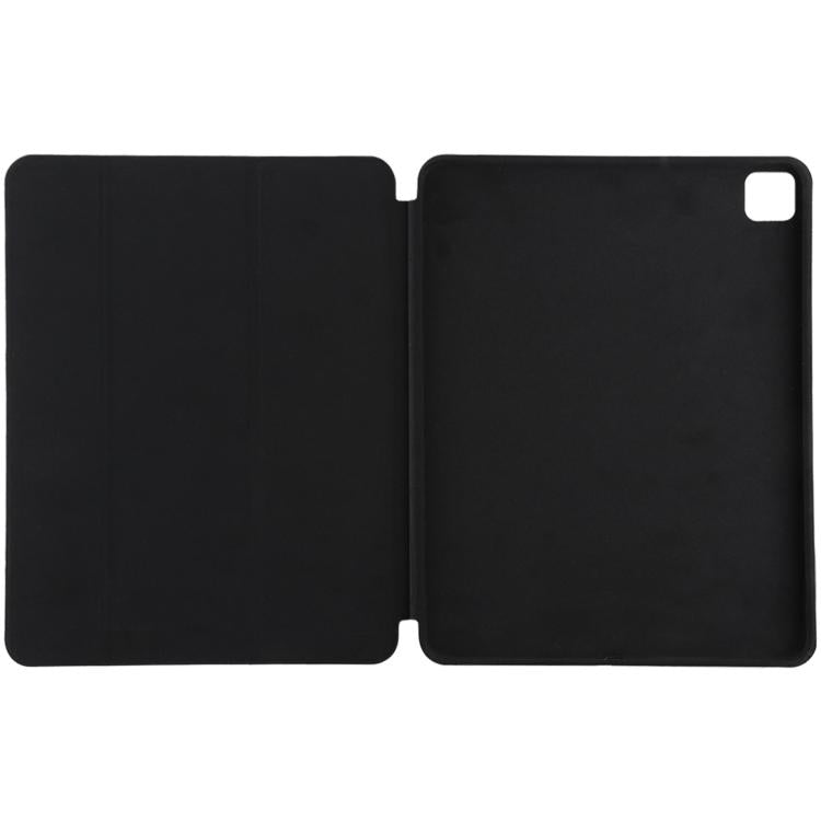 Horizontal Flip Solid Color Leather Case for iPad Pro 12.9 inch (2018), with Three-folding Holder & Wake-up / Sleep Function(Black) - iPad Pro 12.9 (2018) Cases by buy2fix | Online Shopping UK | buy2fix