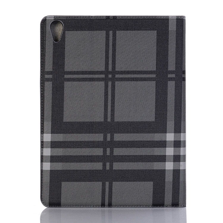 Plaid Texture Horizontal Flip PU Leather Case for iPad Air 13 2024 / iPad Pro 12.9 inch (2018), with Holder & Card Slots & Wallet (Grey) - iPad Pro 12.9 (2018) Cases by buy2fix | Online Shopping UK | buy2fix