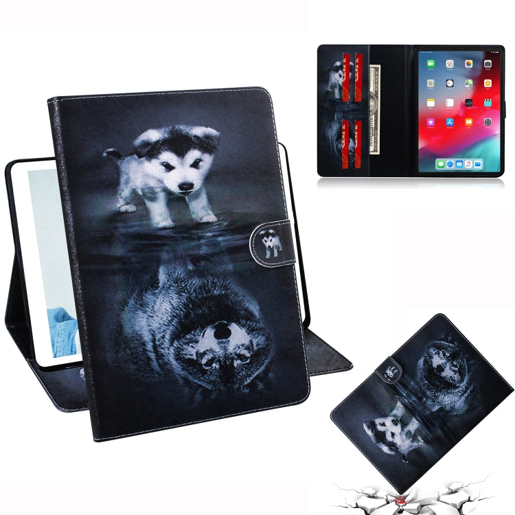 Wolf and Dog Pattern Horizontal Flip Leather Case for  iPad Pro 11 inch (2018), with Holder & Card Slot & Wallet - iPad Pro 11 (2018) Cases by buy2fix | Online Shopping UK | buy2fix