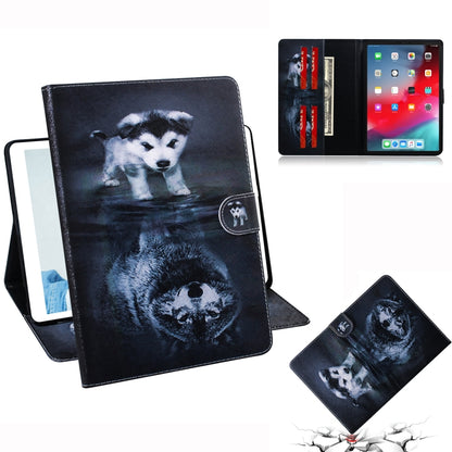 Wolf and Dog Pattern Horizontal Flip Leather Case for  iPad Pro 11 inch (2018), with Holder & Card Slot & Wallet - iPad Pro 11 (2018) Cases by buy2fix | Online Shopping UK | buy2fix