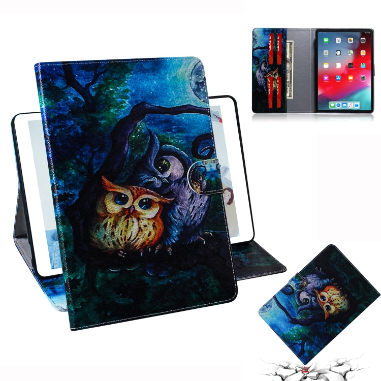 Oil Owl Pattern Horizontal Flip Leather Case for  iPad Pro 11 inch (2018), with Holder & Card Slot & Wallet - iPad Pro 11 (2018) Cases by buy2fix | Online Shopping UK | buy2fix