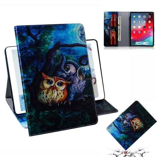 Oil Owl Pattern Horizontal Flip Leather Case for  iPad Pro 11 inch (2018), with Holder & Card Slot & Wallet - iPad Pro 11 (2018) Cases by buy2fix | Online Shopping UK | buy2fix