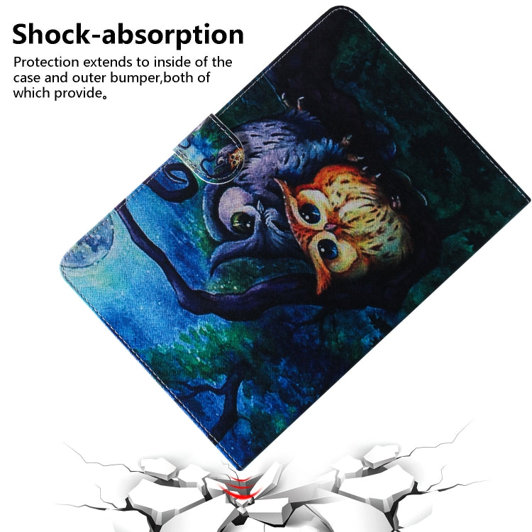 Oil Owl Pattern Horizontal Flip Leather Case for  iPad Pro 11 inch (2018), with Holder & Card Slot & Wallet - iPad Pro 11 (2018) Cases by buy2fix | Online Shopping UK | buy2fix