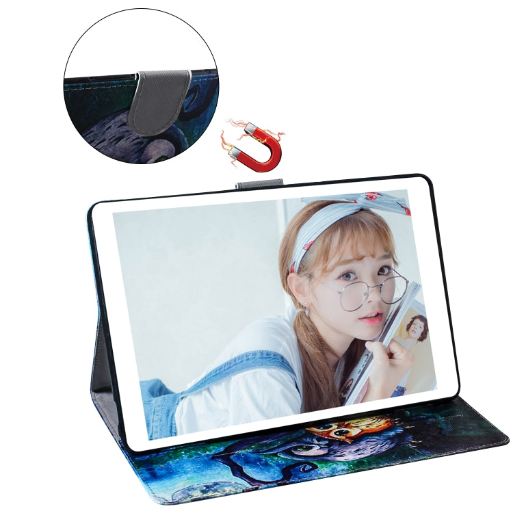 Oil Owl Pattern Horizontal Flip Leather Case for  iPad Pro 11 inch (2018), with Holder & Card Slot & Wallet - iPad Pro 11 (2018) Cases by buy2fix | Online Shopping UK | buy2fix