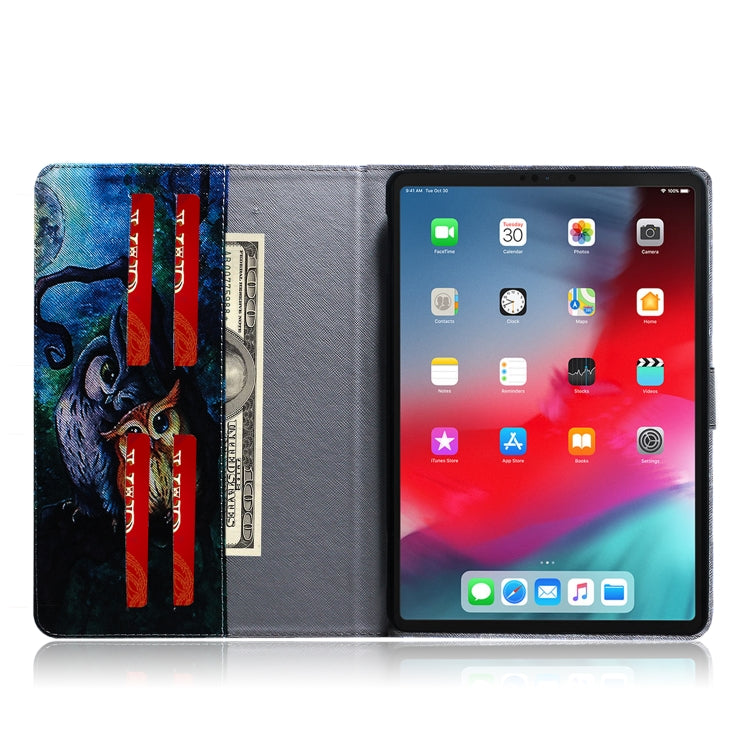Oil Owl Pattern Horizontal Flip Leather Case for  iPad Pro 11 inch (2018), with Holder & Card Slot & Wallet - iPad Pro 11 (2018) Cases by buy2fix | Online Shopping UK | buy2fix