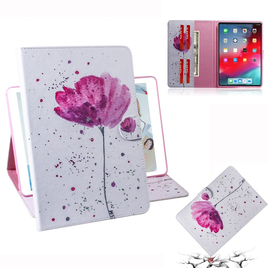Purple Orchids Pattern Horizontal Flip Leather Case for  iPad Pro 11 inch (2018), with Holder & Card Slot & Wallet - iPad Pro 11 (2018) Cases by buy2fix | Online Shopping UK | buy2fix