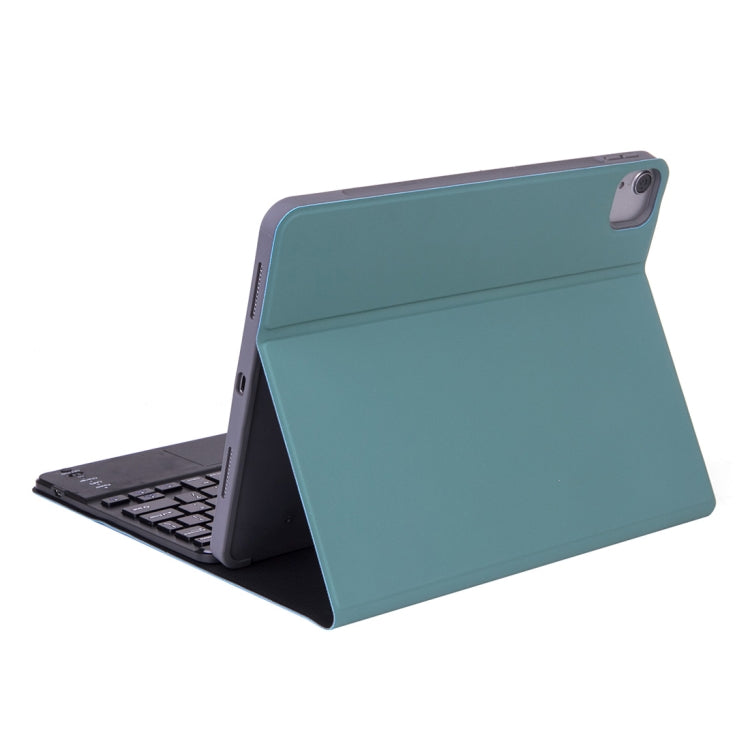 X-11BC Skin Plain Texture Detachable Bluetooth Keyboard Tablet Case for iPad Pro 11 inch 2020 / 2018, with Touchpad & Pen Slot(Dark Green) - For iPad Pro by buy2fix | Online Shopping UK | buy2fix