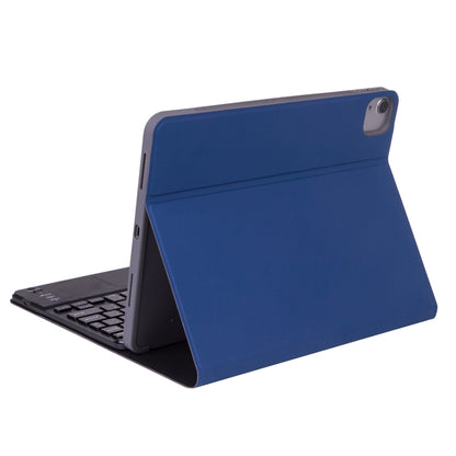 X-11BC Skin Plain Texture Detachable Bluetooth Keyboard Tablet Case for iPad Pro 11 inch 2020 / 2018, with Touchpad & Pen Slot(Blue) - For iPad Pro by buy2fix | Online Shopping UK | buy2fix