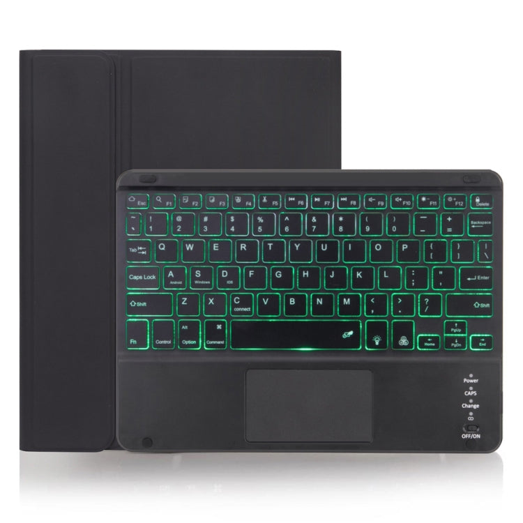 X-11BCS Skin Plain Texture Detachable Bluetooth Keyboard Tablet Case for iPad Pro 11 inch 2020 / 2018, with Touchpad & Pen Slot & Backlight (Black) by buy2fix