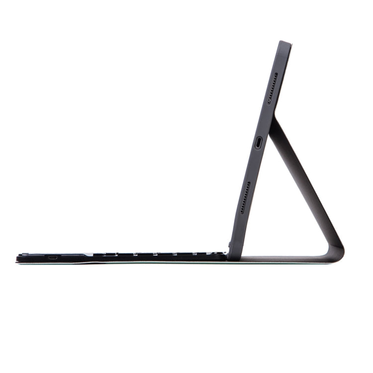 X-11BCS Skin Plain Texture Detachable Bluetooth Keyboard Tablet Case for iPad Pro 11 inch 2020 / 2018, with Touchpad & Pen Slot & Backlight (Black) by buy2fix