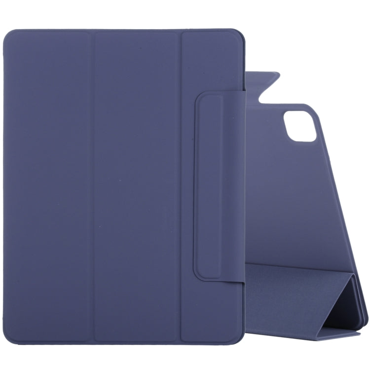 For iPad Pro 11 2022 / 2021 / 2020 / 2018 / Air 2020 10.9 Horizontal Flip Ultra-thin Fixed Buckle Magnetic PU Leather Tablet Case With Three-folding Holder & Sleep / Wake-up Function(Dark Blue) - iPad Pro 11 (2022/2021) Cases by buy2fix | Online Shopping UK | buy2fix