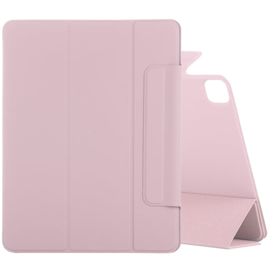 For iPad Pro 11 2022 / 2021 / 2020 / 2018 / Air 2020 10.9 Horizontal Flip Ultra-thin Fixed Buckle Magnetic PU Leather Tablet Case With Three-folding Holder & Sleep / Wake-up Function(Rose Gold) - iPad Pro 11 (2022/2021) Cases by buy2fix | Online Shopping UK | buy2fix