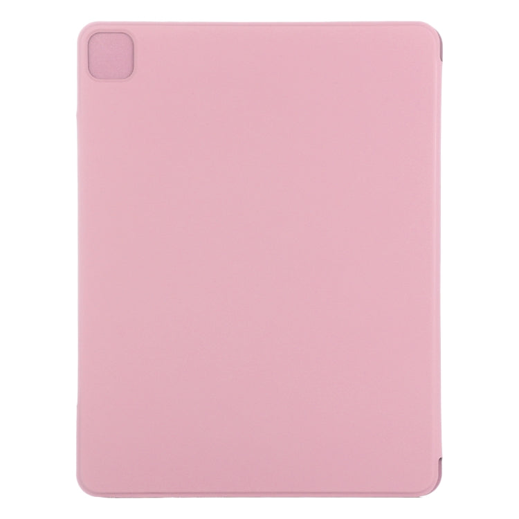 For iPad Pro 11 2022 / 2021 / 2020 / 2018 / Air 2020 10.9 Horizontal Flip Ultra-thin Fixed Buckle Magnetic PU Leather Tablet Case With Three-folding Holder & Sleep / Wake-up Function(Light Pink) - iPad Pro 11 (2022/2021) Cases by buy2fix | Online Shopping UK | buy2fix