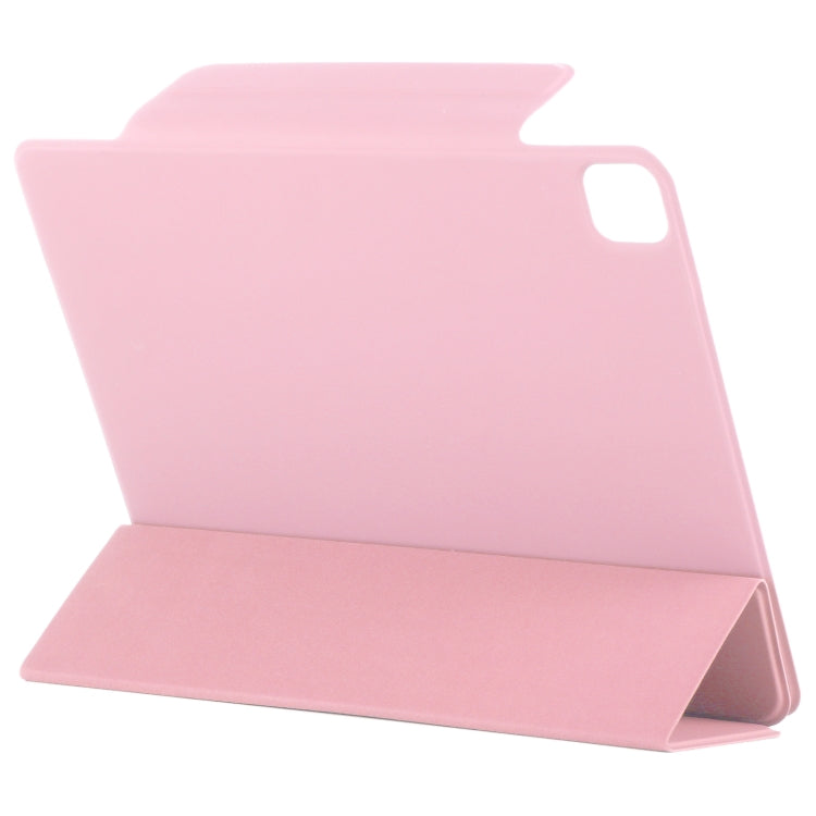 For iPad Pro 11 2022 / 2021 / 2020 / 2018 / Air 2020 10.9 Horizontal Flip Ultra-thin Fixed Buckle Magnetic PU Leather Tablet Case With Three-folding Holder & Sleep / Wake-up Function(Light Pink) - iPad Pro 11 (2022/2021) Cases by buy2fix | Online Shopping UK | buy2fix